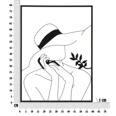 PANEL ŻELAZNY ELEGANT -B- 60X1X80 cm